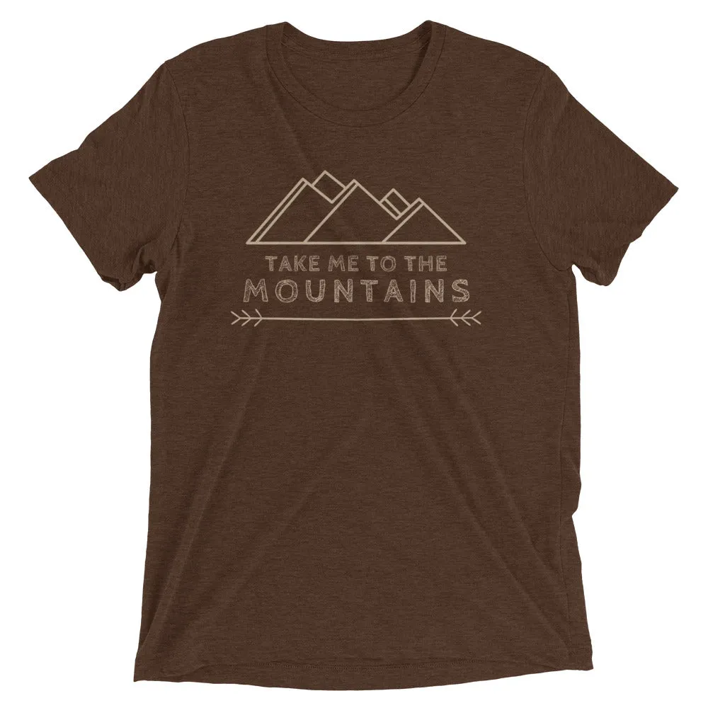 "Take Me To The Mountains" Unisex Tri-Blend Premium Eco T-shirt