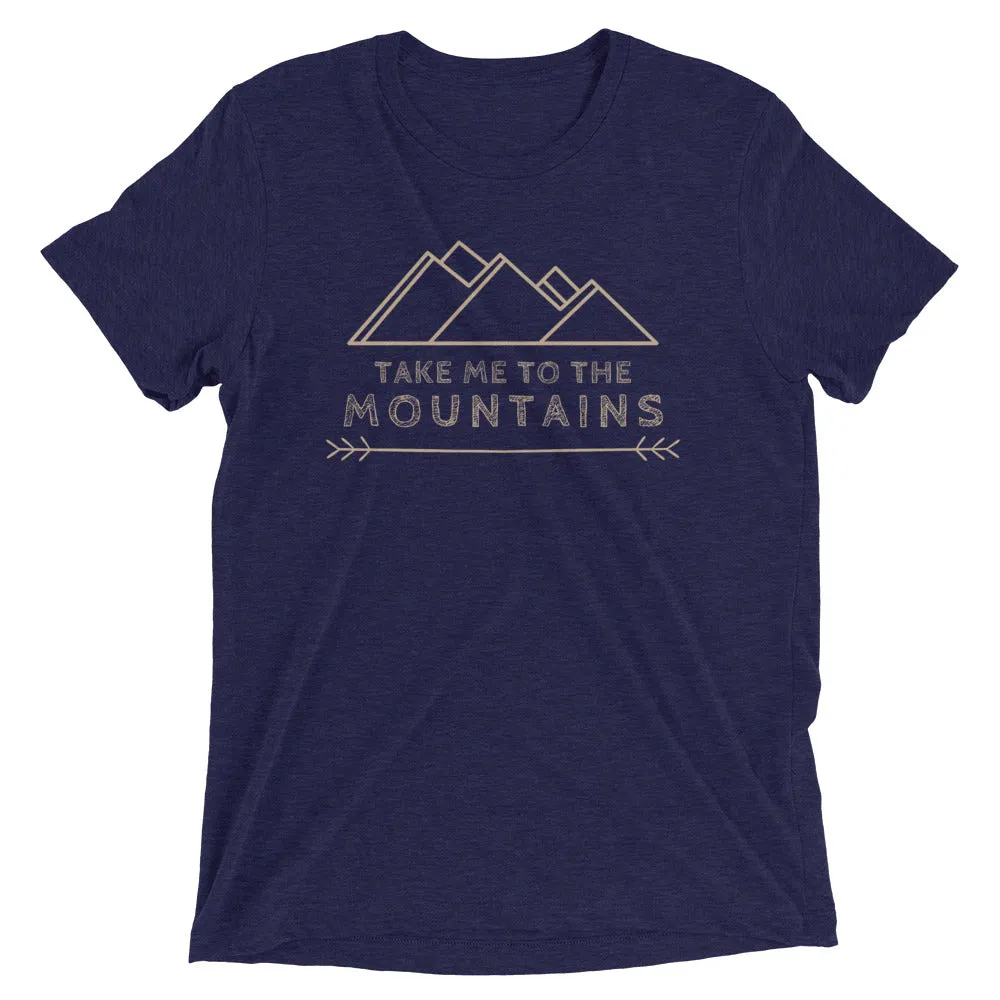 "Take Me To The Mountains" Unisex Tri-Blend Premium Eco T-shirt