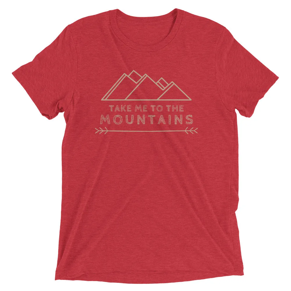 "Take Me To The Mountains" Unisex Tri-Blend Premium Eco T-shirt