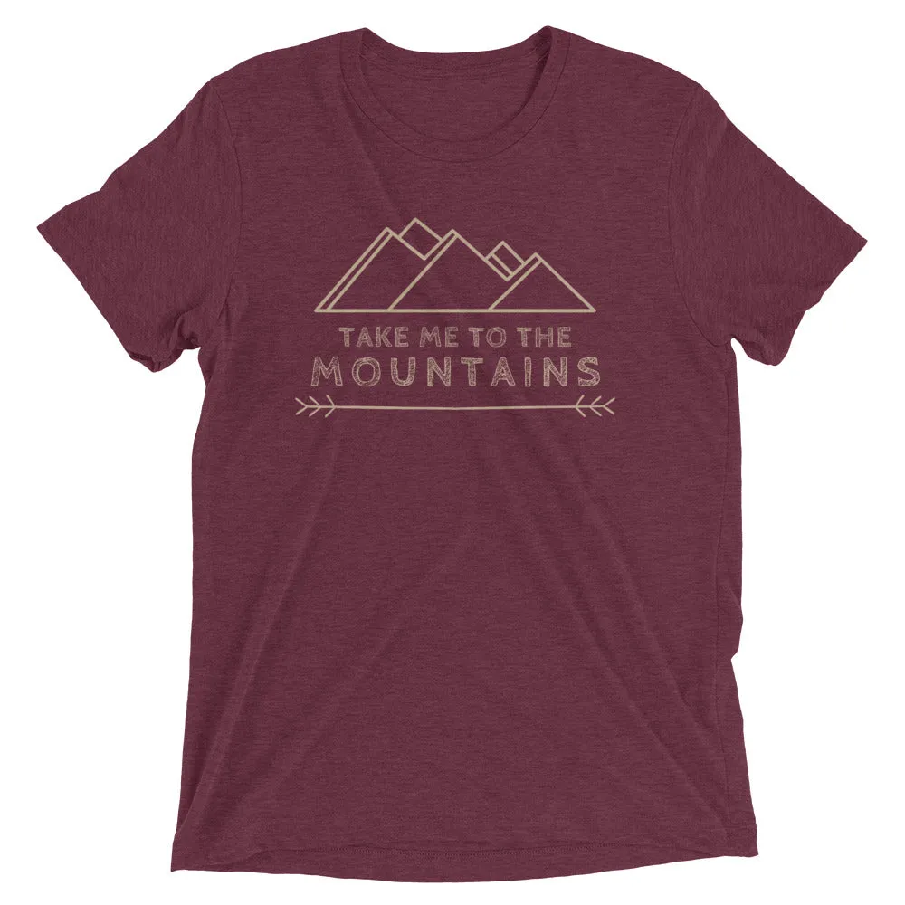 "Take Me To The Mountains" Unisex Tri-Blend Premium Eco T-shirt