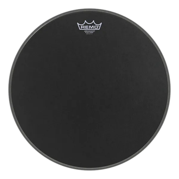 Remo 18" Ambassador Suede Black