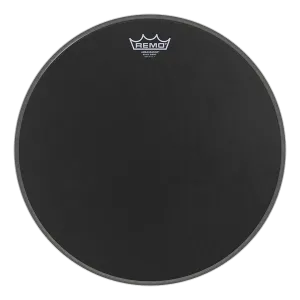 Remo 18" Ambassador Suede Black