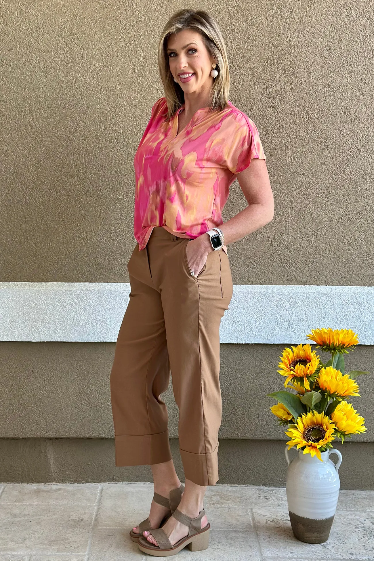 Renuar The Spontaneous You Pant in Butterscotch