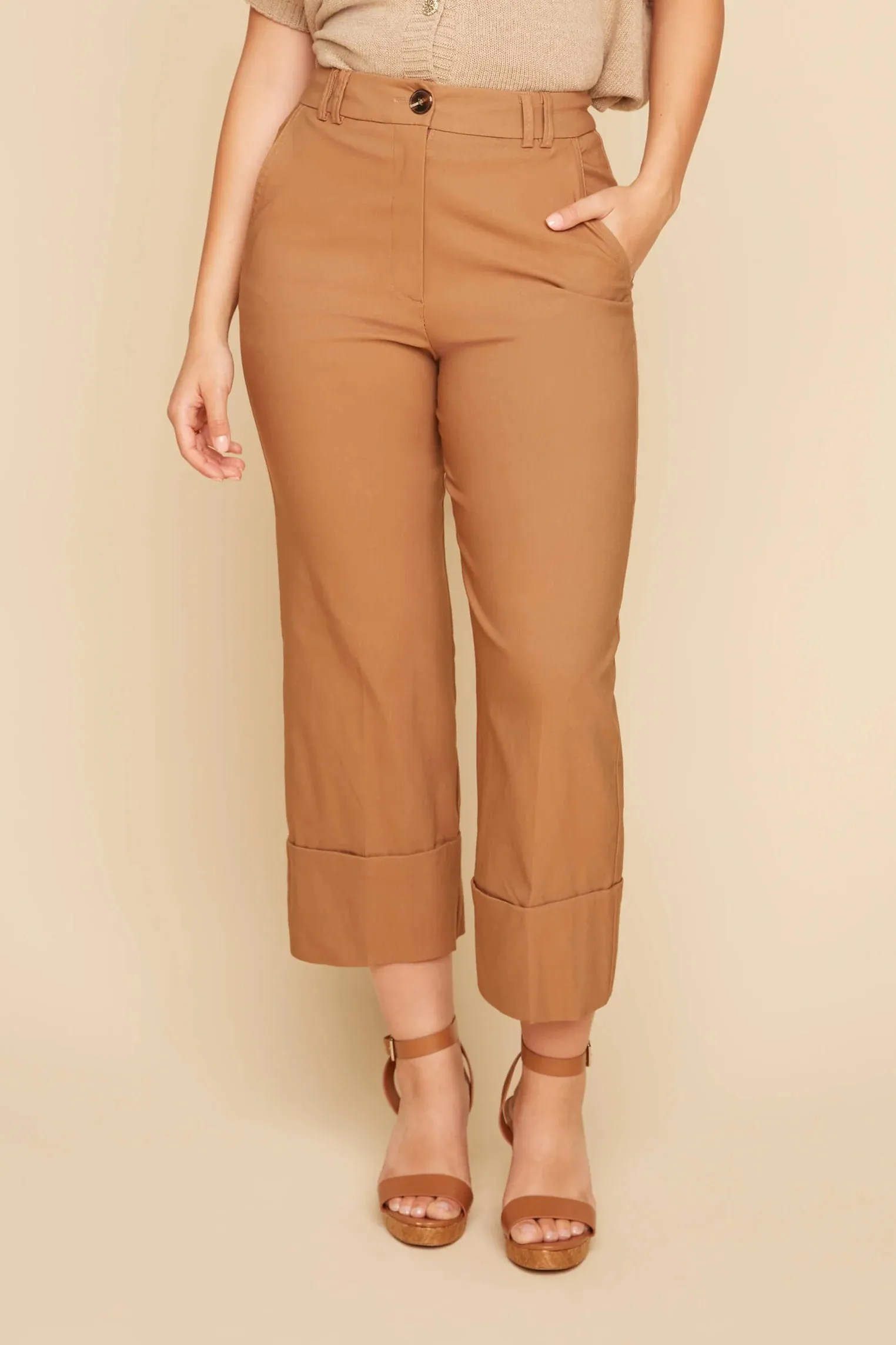 Renuar The Spontaneous You Pant in Butterscotch