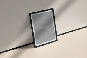 Rolex Milsub Framed Poster - Side View