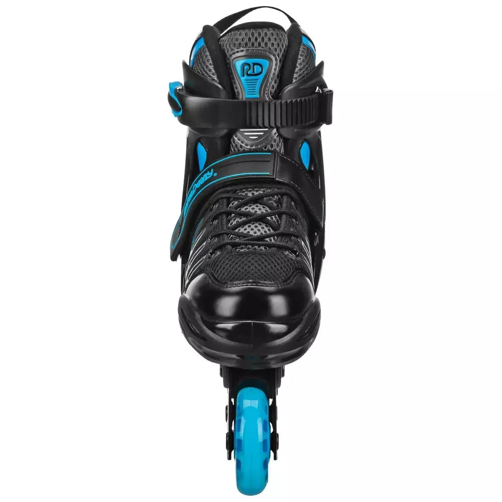 Roller Derby Custom Adult In-Fit Skates - Blue/Black 9-12 - open_box