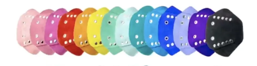 Roller Stuff Suede Roller Skate Toe Caps  - Assorted Colors -