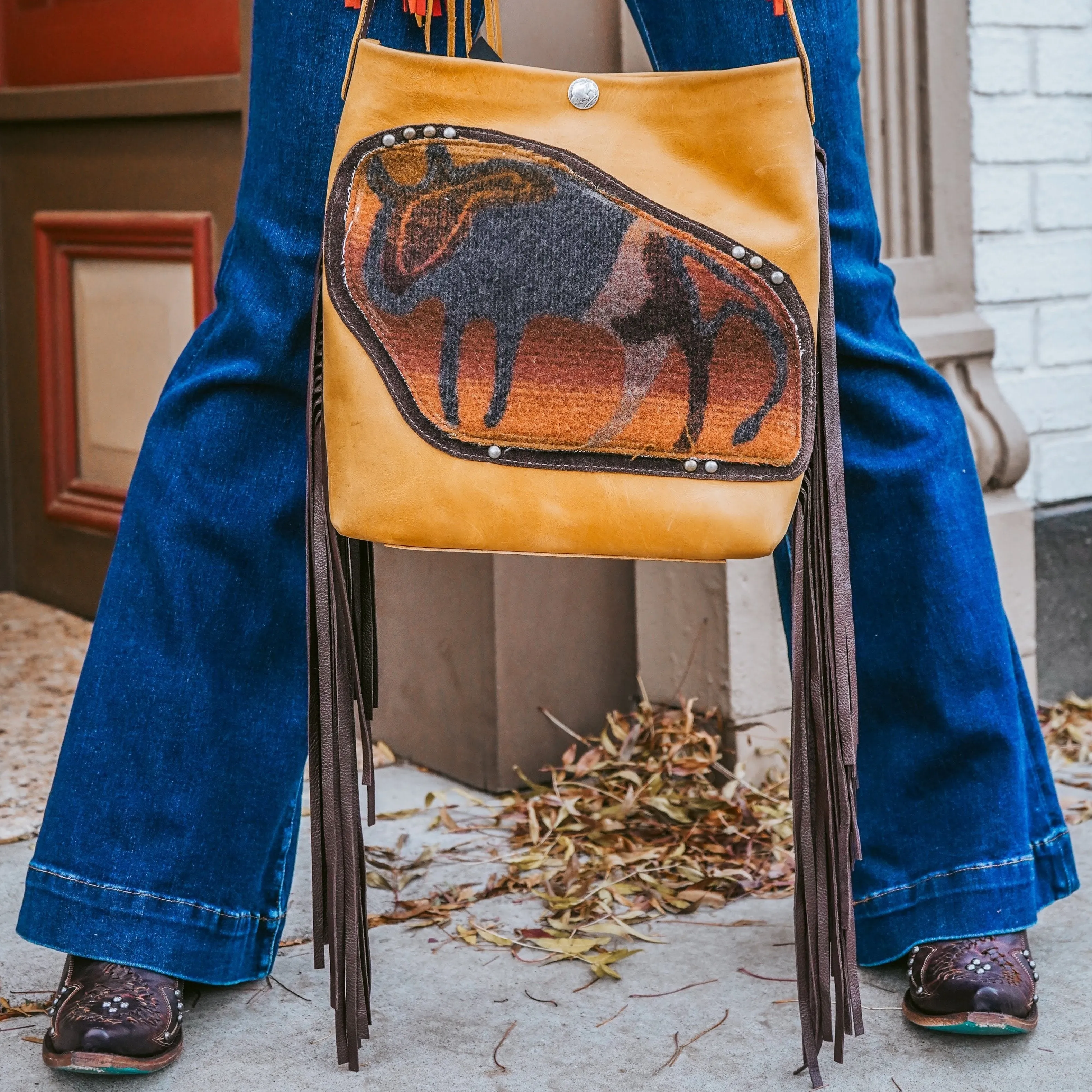 Running Buffalo Girl Tote
