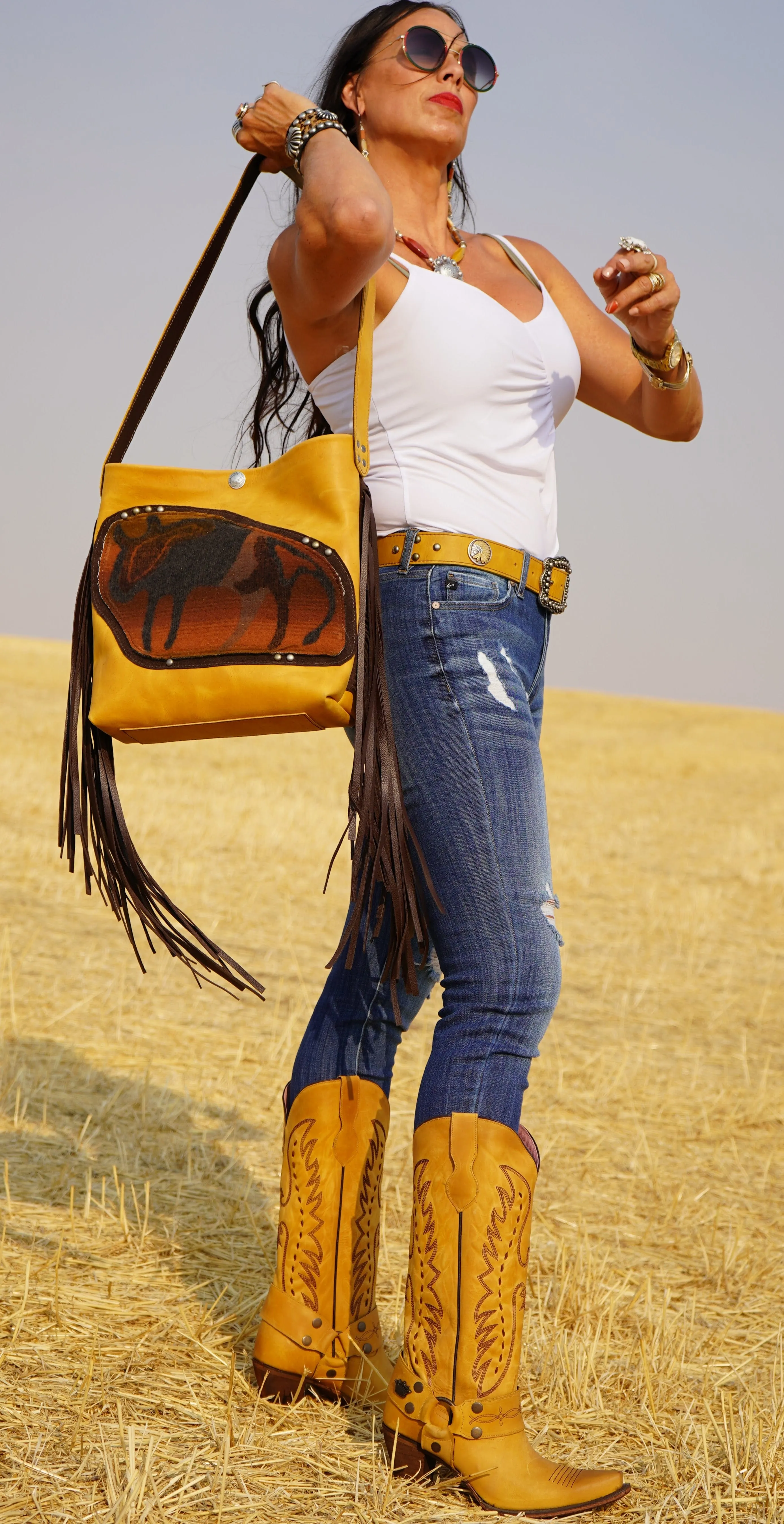 Running Buffalo Girl Tote