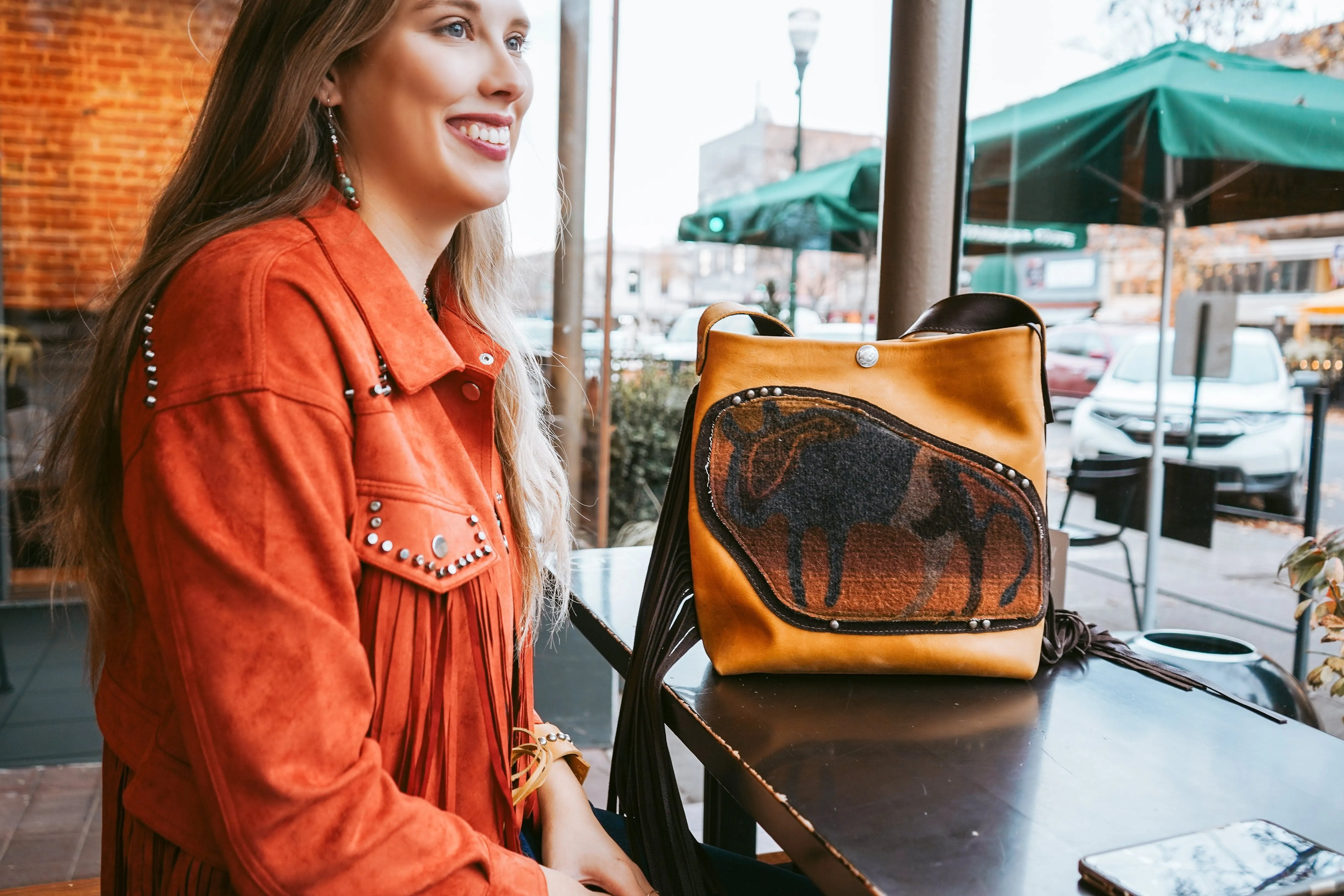 Running Buffalo Girl Tote