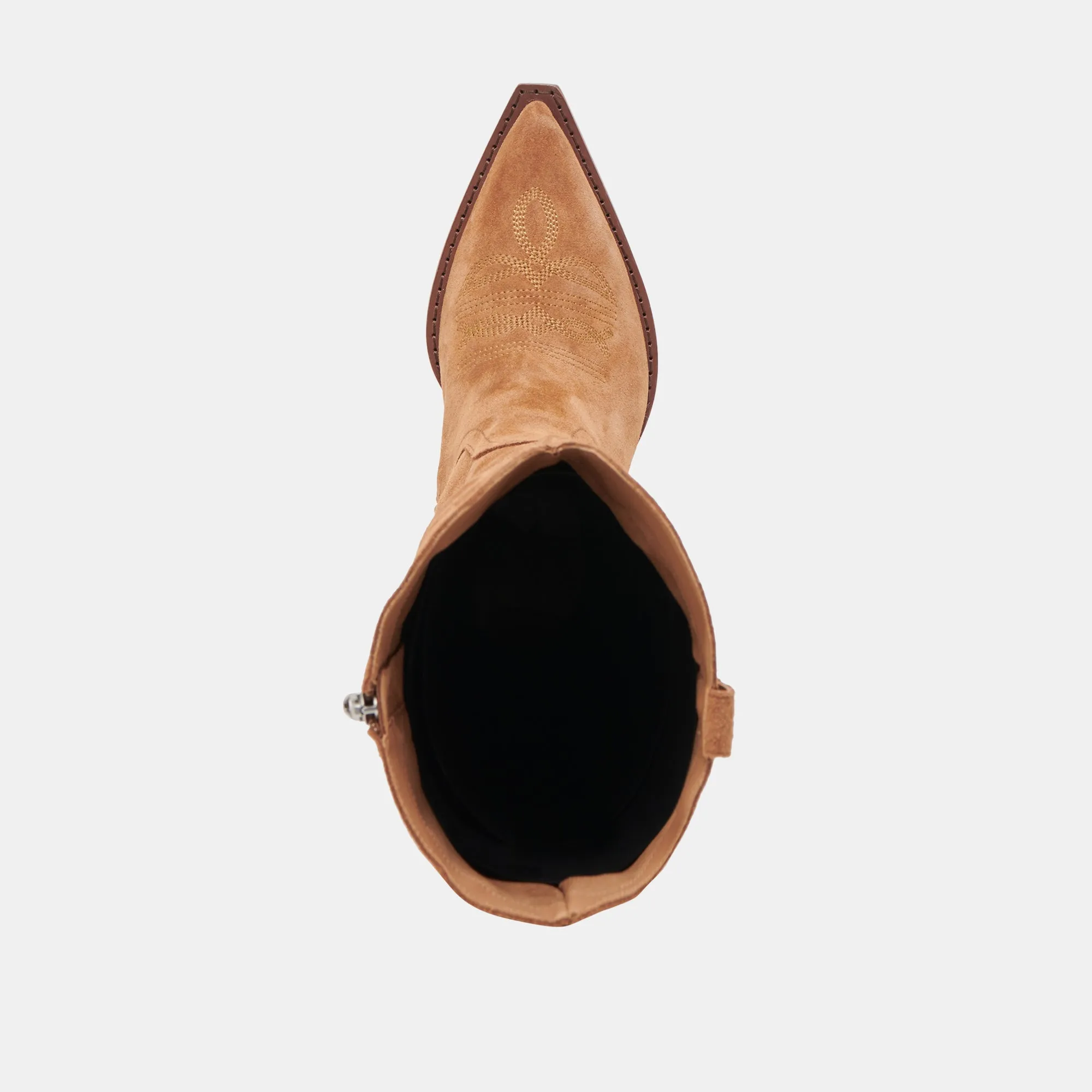RYATT WIDE CALF BOOTS PECAN SUEDE