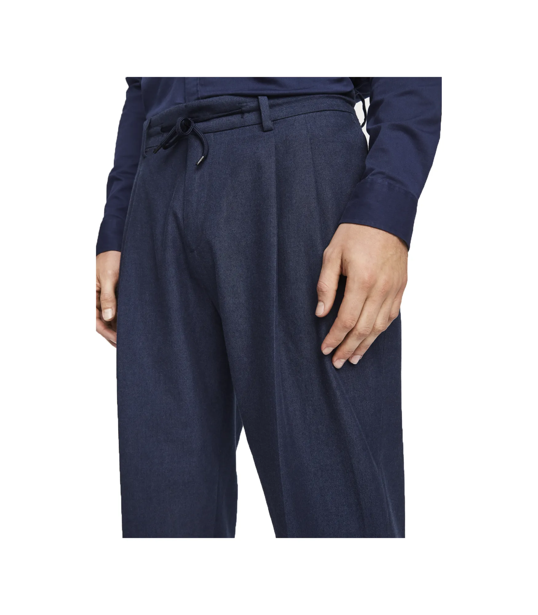 Seasonal - Chic Pleated Chambray Chino