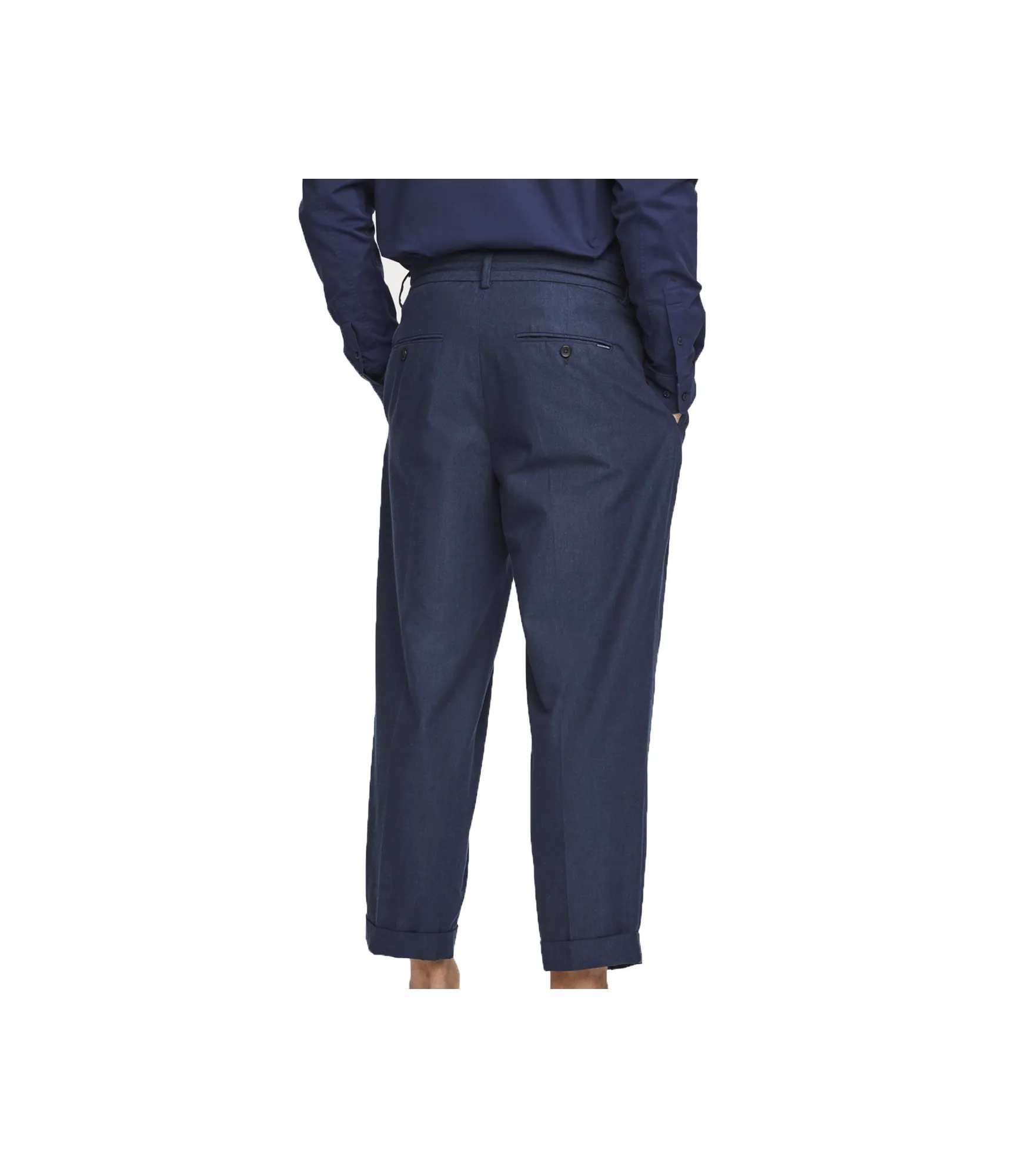 Seasonal - Chic Pleated Chambray Chino