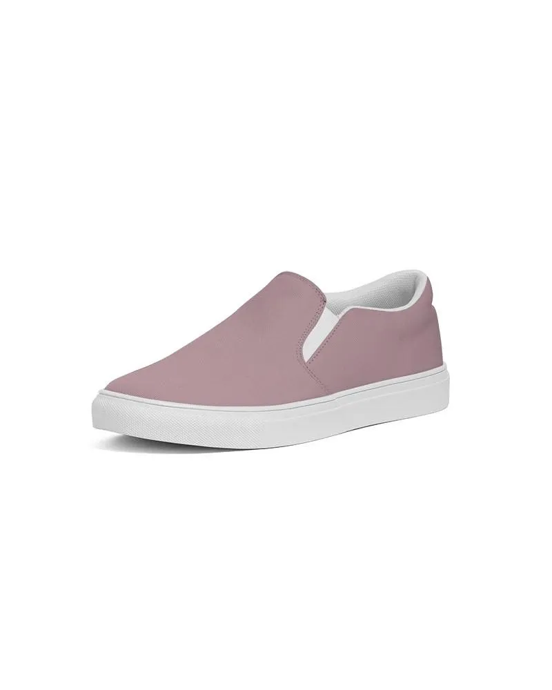 Shaded Pale Pastel Pink Brown Slip-On Canvas Sneakers | Men's | C0M30Y8K30