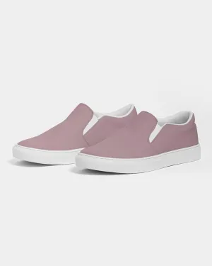 Shaded Pale Pastel Pink Brown Slip-On Canvas Sneakers | Men's | C0M30Y8K30