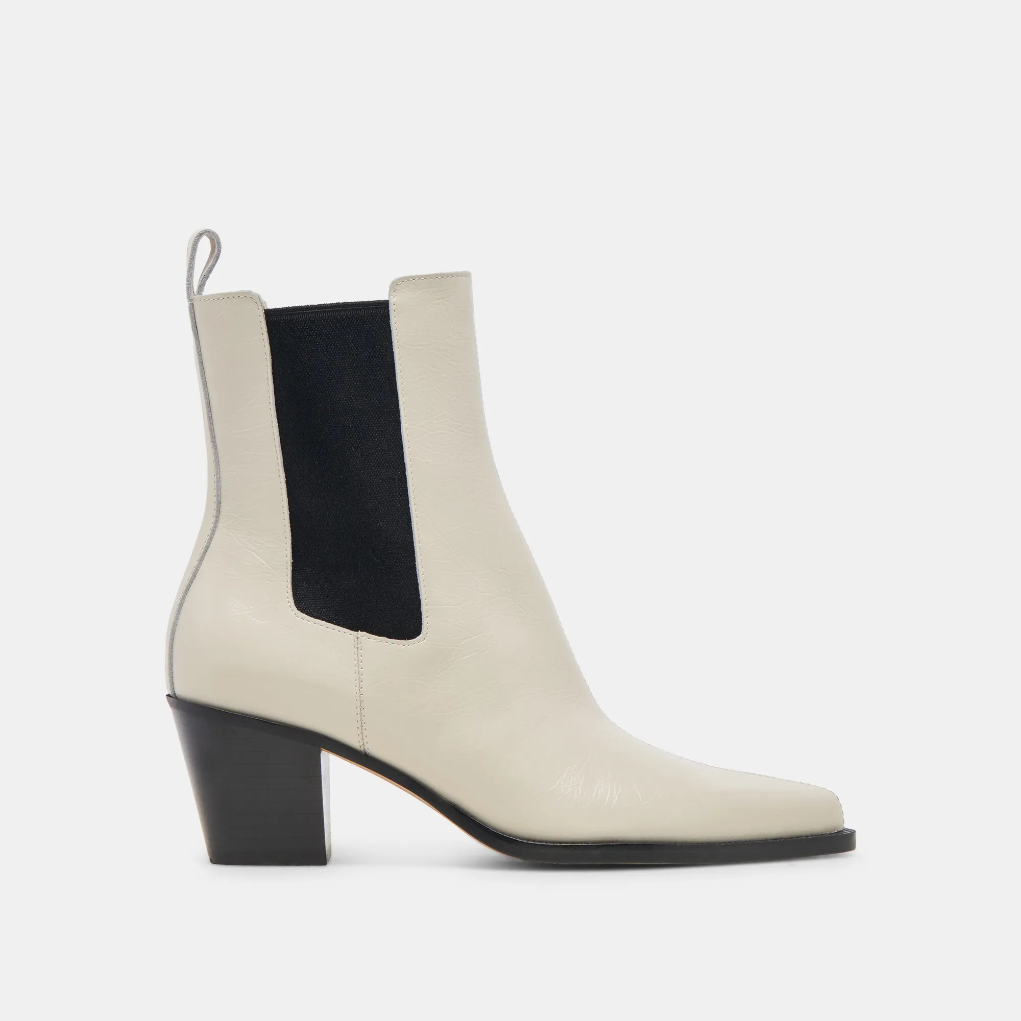 SHADIE H2O BOOTIES IVORY CRINKLE PATENT
