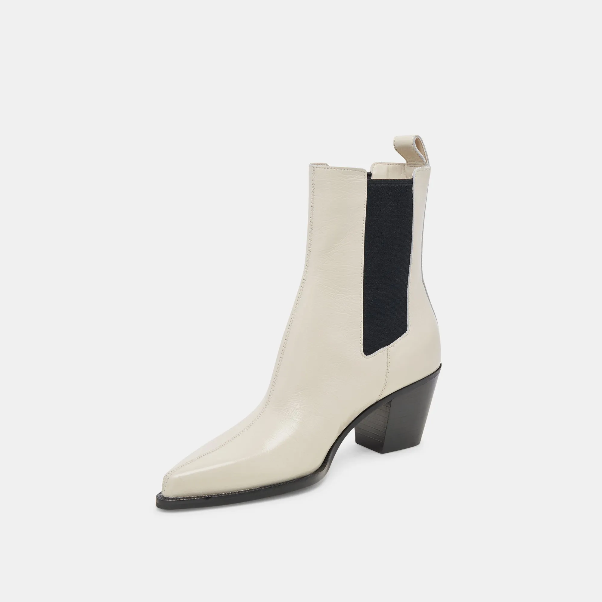 SHADIE H2O BOOTIES IVORY CRINKLE PATENT