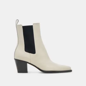 SHADIE H2O BOOTIES IVORY CRINKLE PATENT