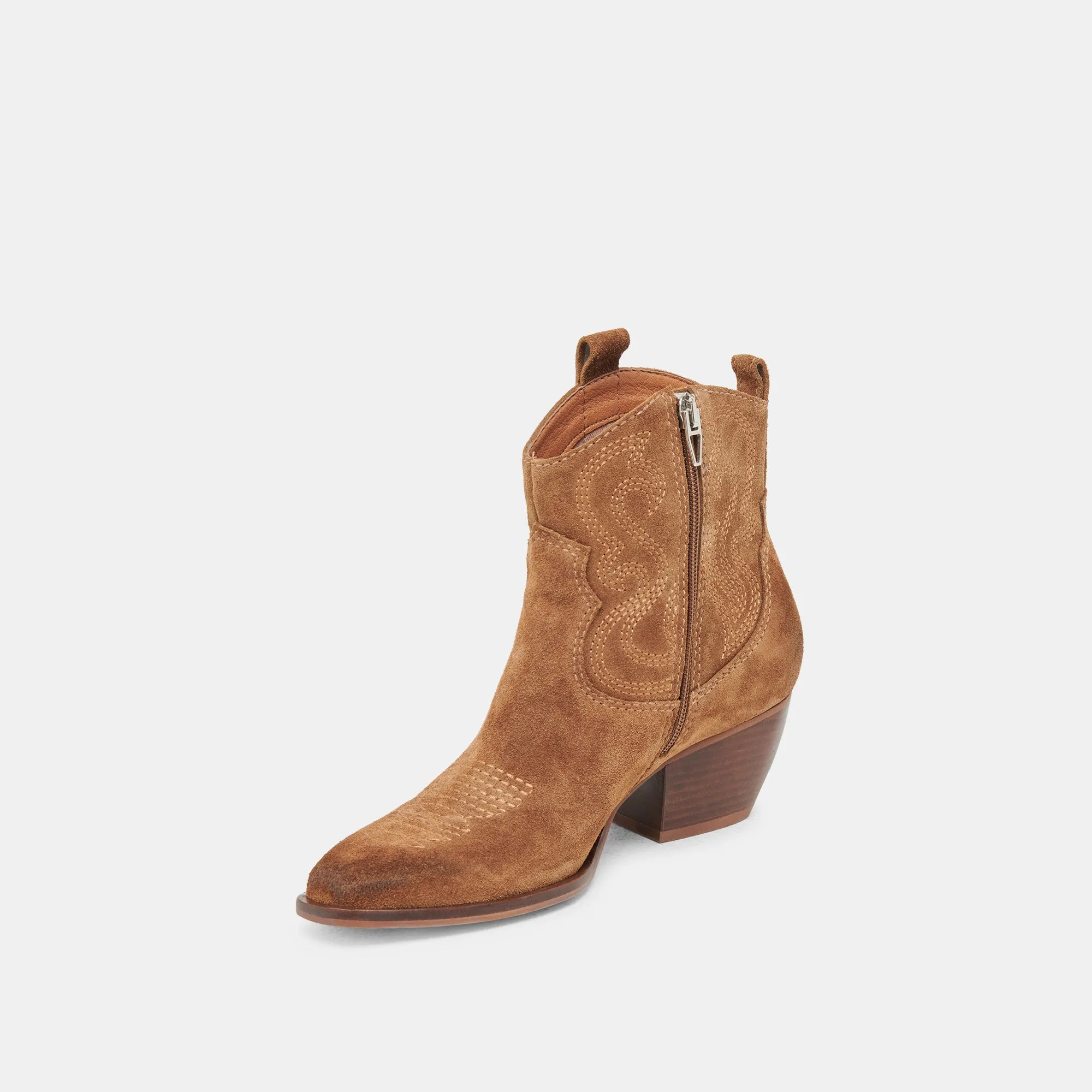 SHANIA BOOTIES BROWN SUEDE