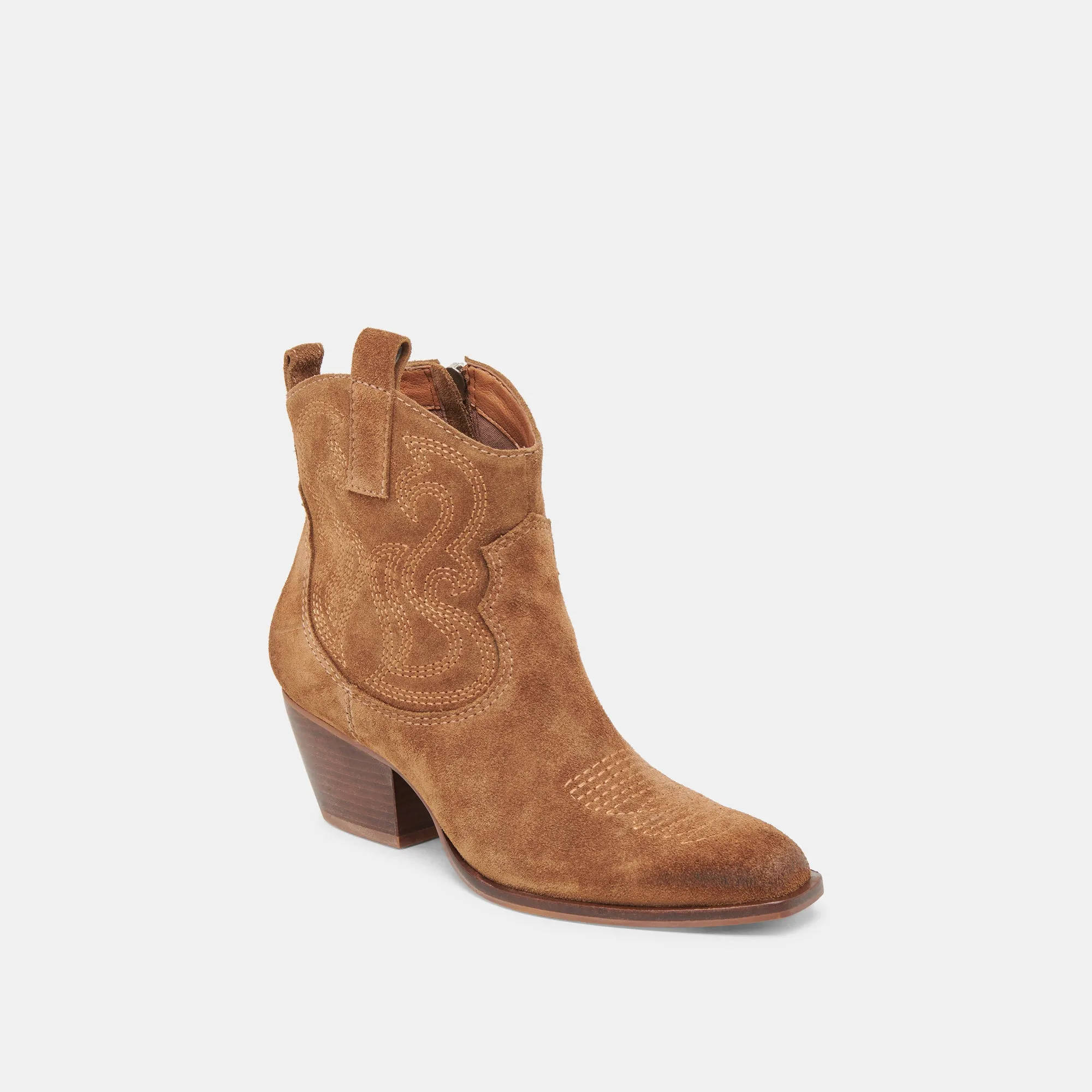 SHANIA BOOTIES BROWN SUEDE