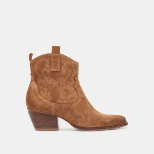 SHANIA BOOTIES BROWN SUEDE