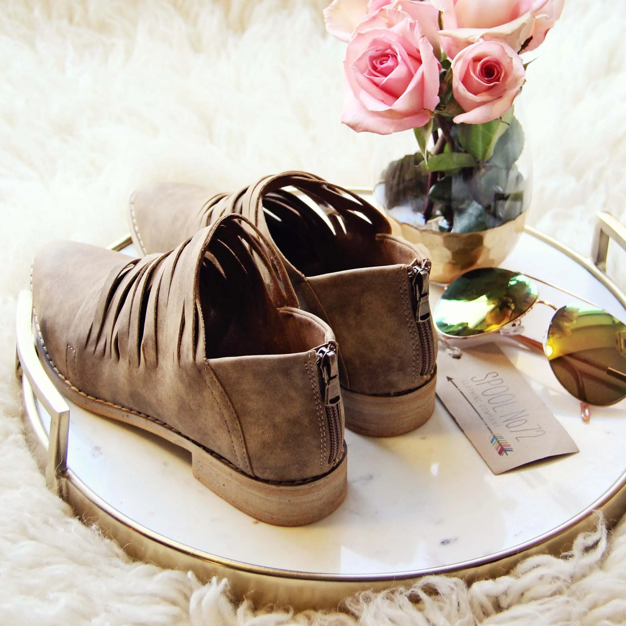Sky Valley Booties in Sand