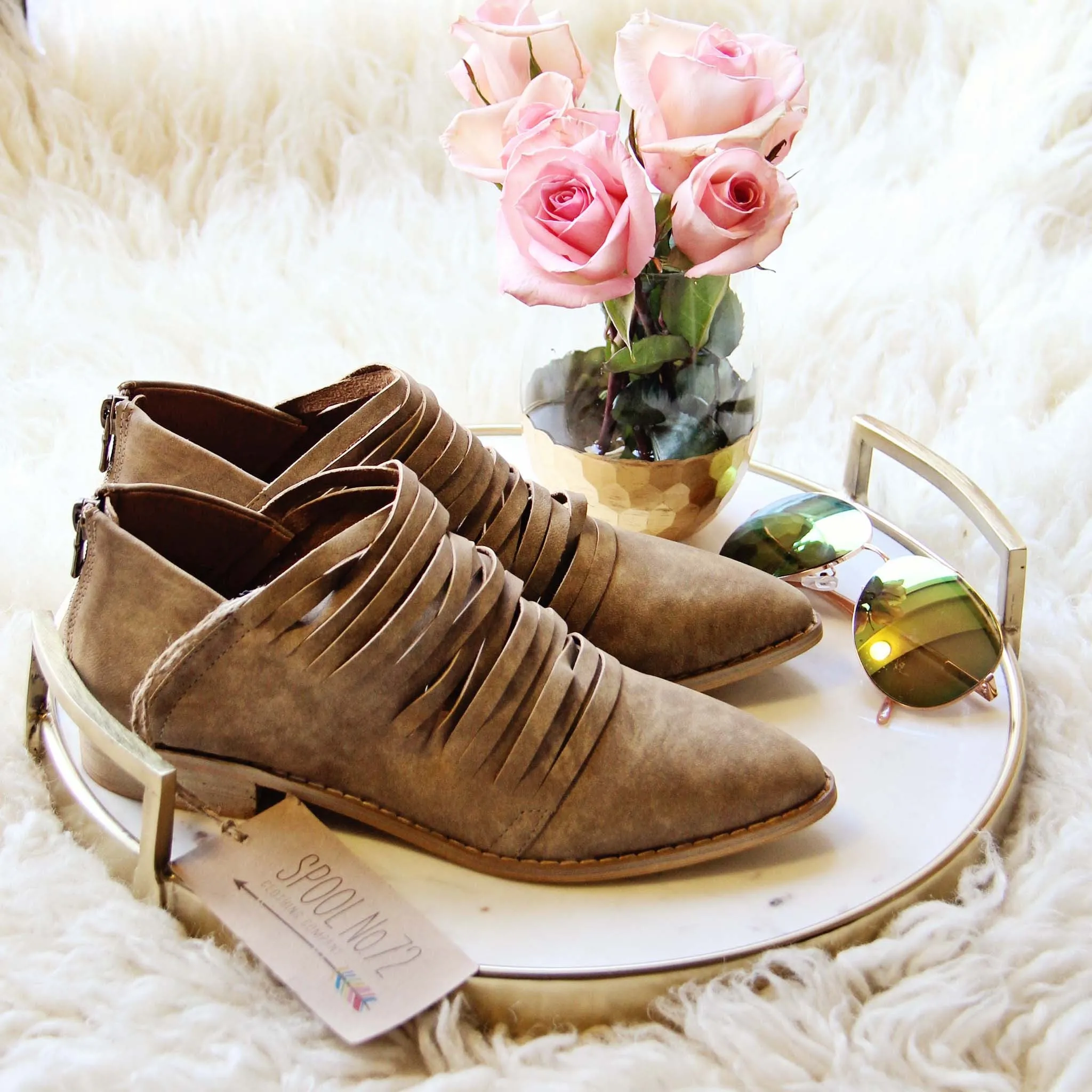 Sky Valley Booties in Sand