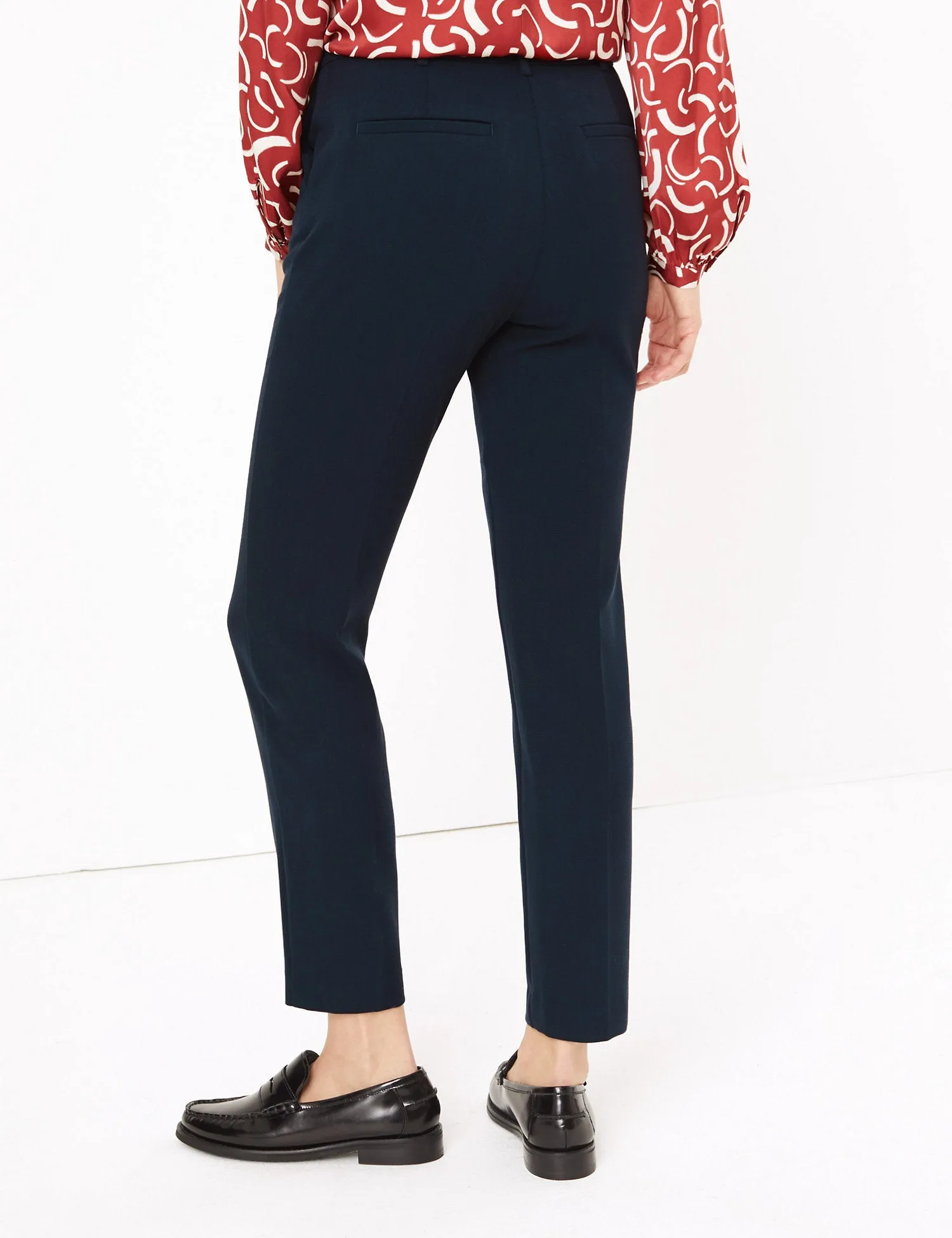 Slim Fit Ankle Grazer Trousers
