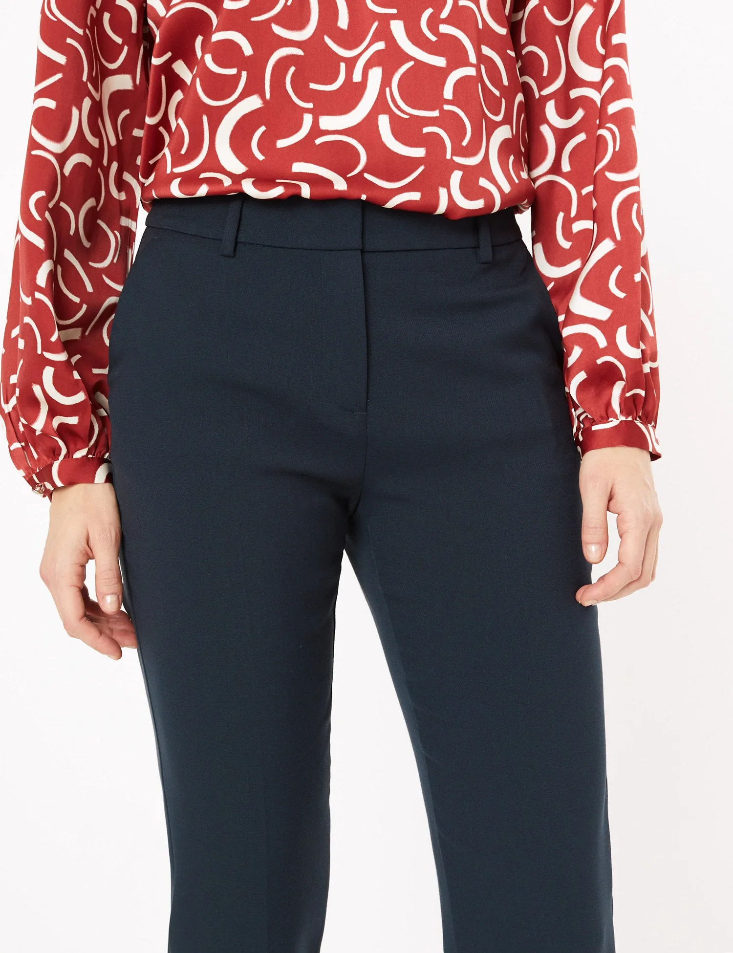 Slim Fit Ankle Grazer Trousers