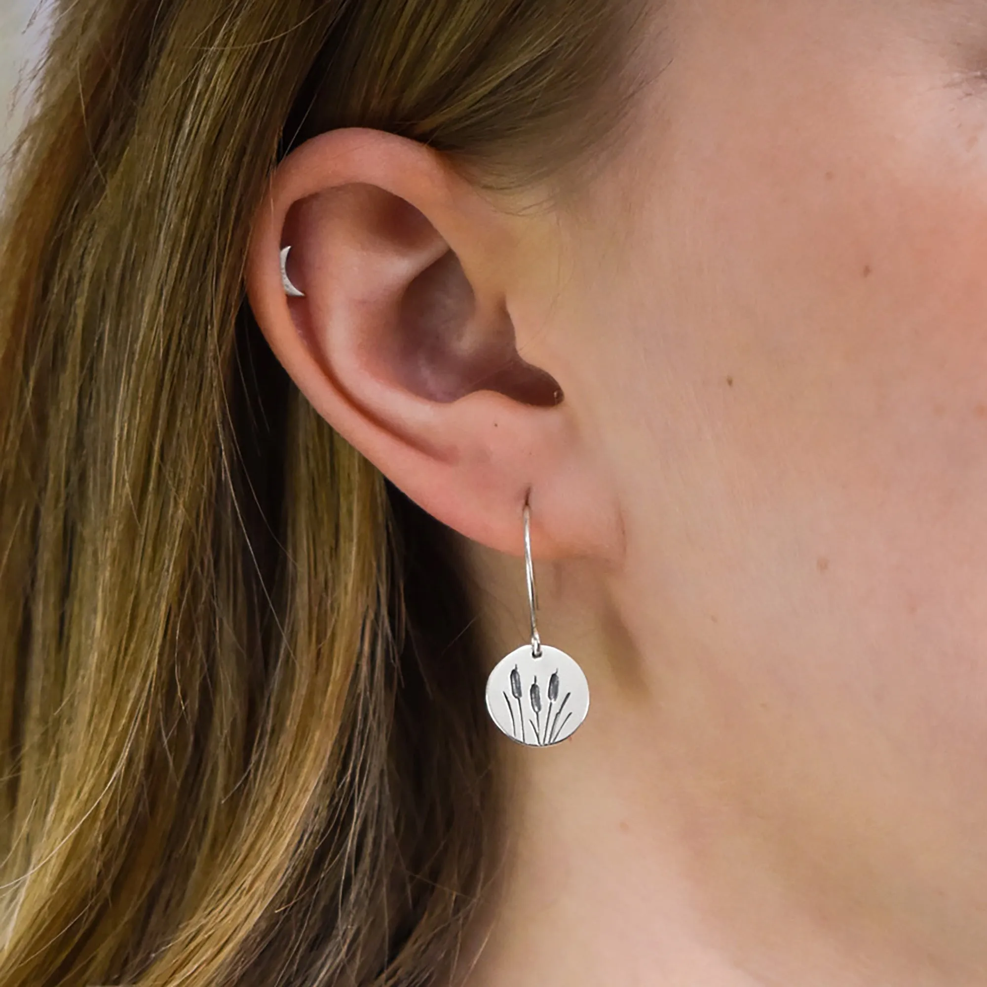 Small Cattail Earrings