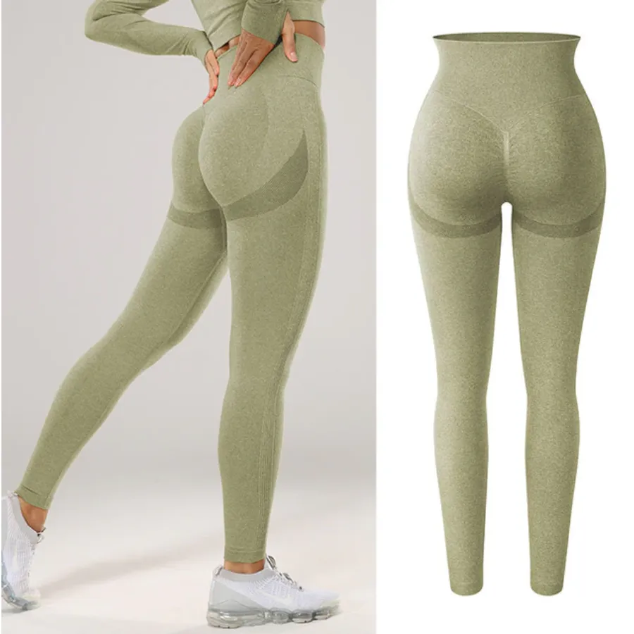 Soft Shade Leggings - Yellow-Style 2