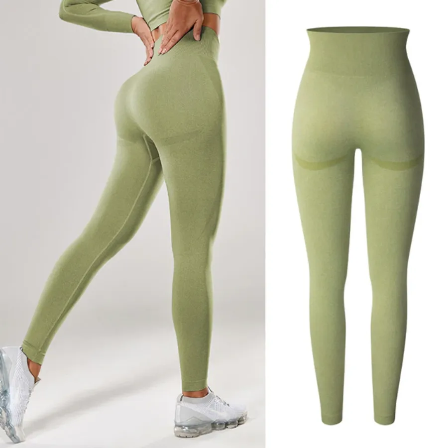 Soft Shade Leggings - Yellow-Style 2