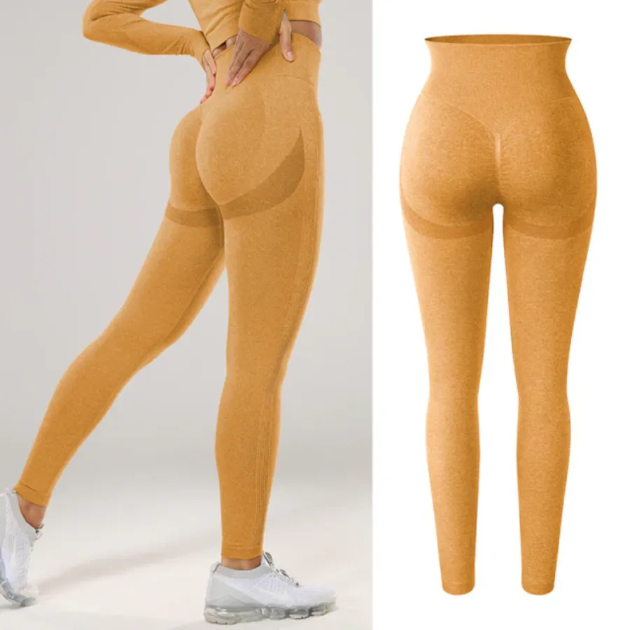 Soft Shade Leggings - Yellow-Style 2
