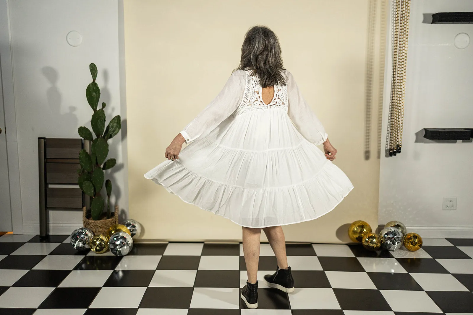 sonya dress in white