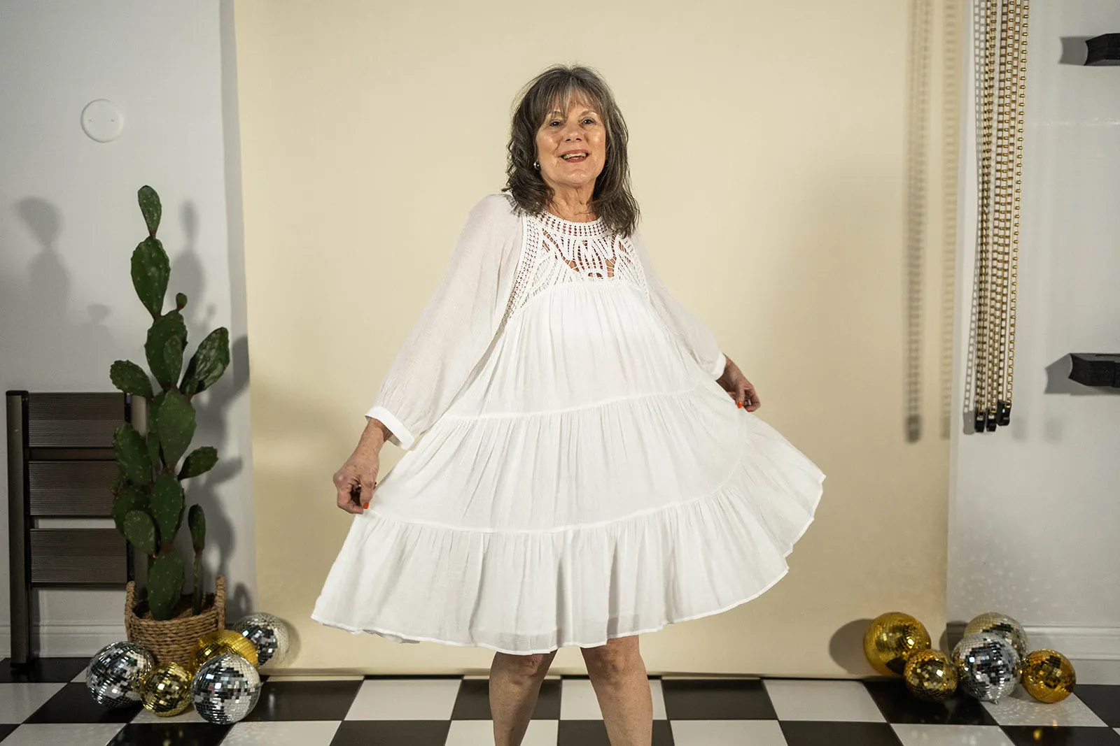 sonya dress in white