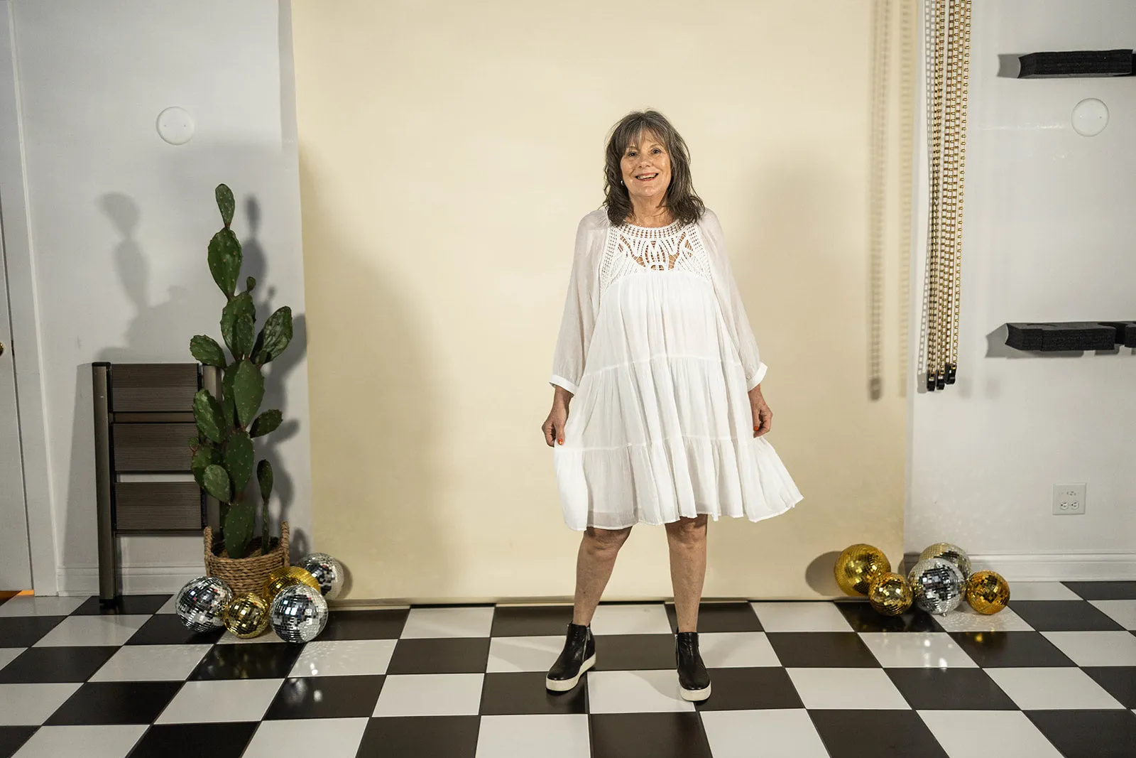 sonya dress in white