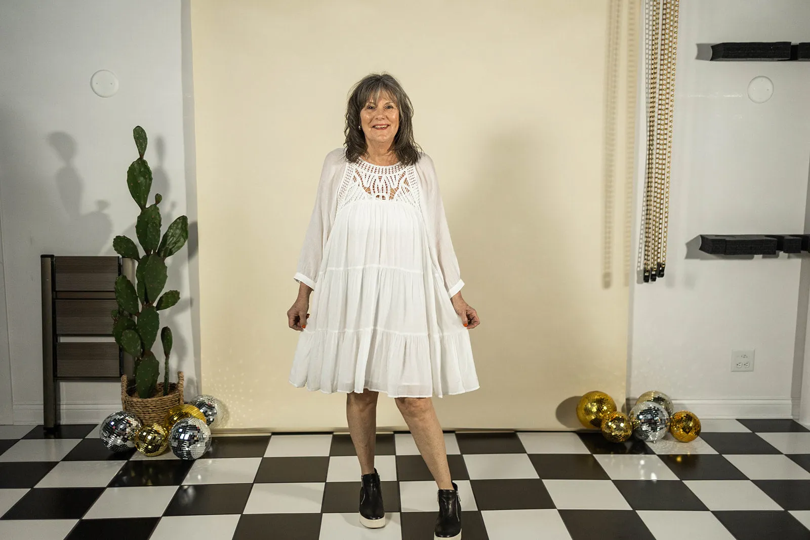sonya dress in white