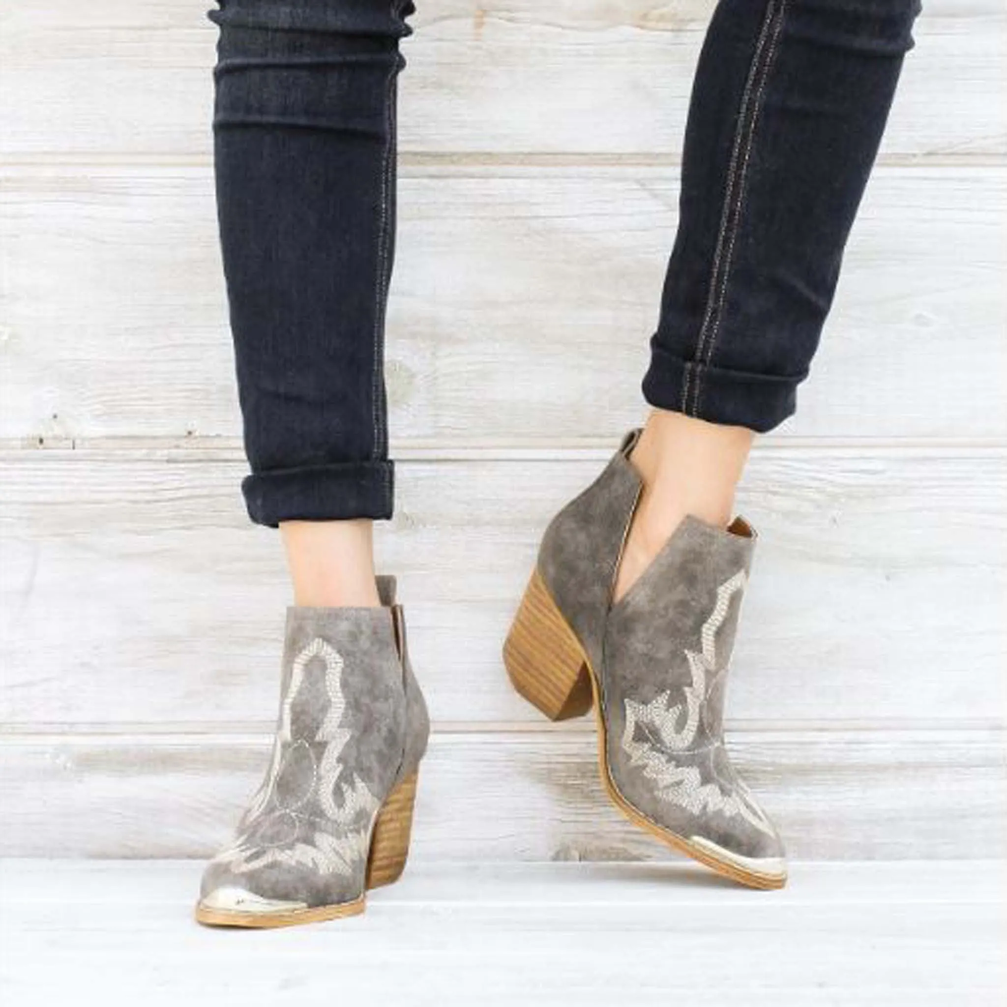 Talia Stitch Booties