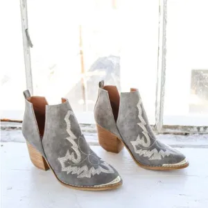 Talia Stitch Booties