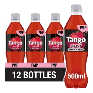Tango Cherry Sugar Free Bottle 500ml (Case of 12)
