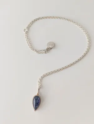 Tanzanite Talon Pendant-SS/14k