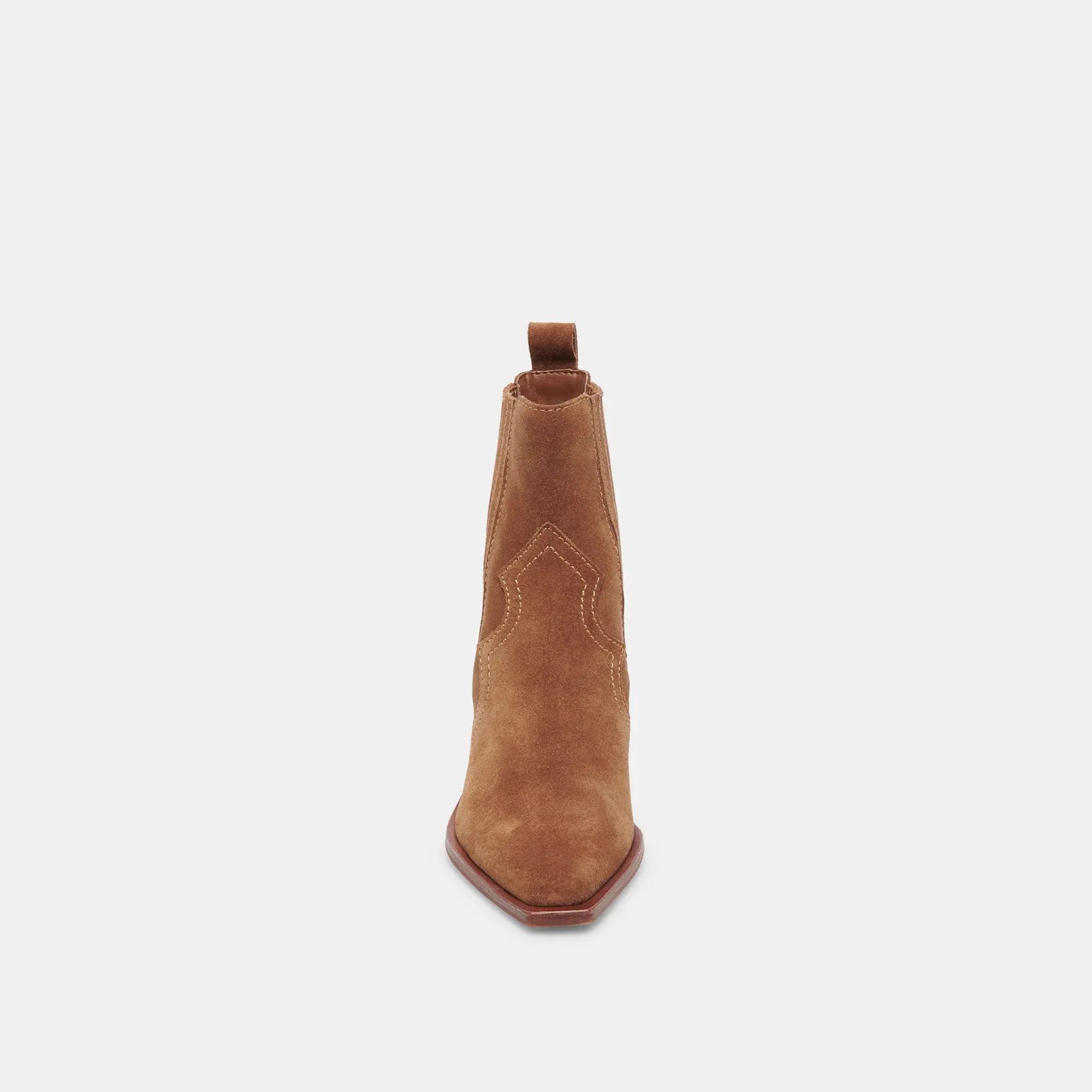 The Senna Booties by Dolce Vita - Chestnut Suede