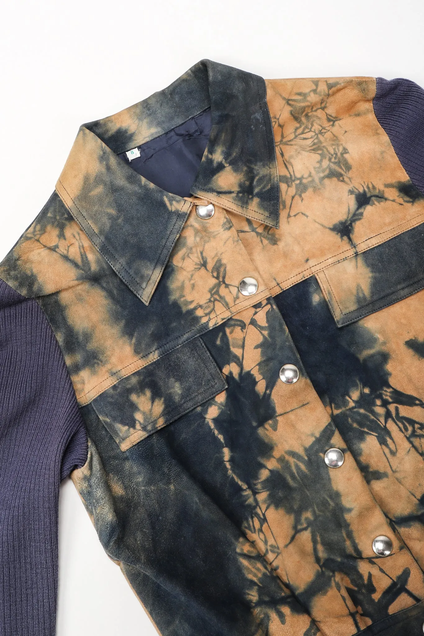 Tie Dye Tissue Suede Jacket & Skirt Set