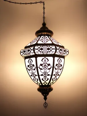 Turkish Hanging Lamp Lantern Laser Cut Pattern Shadow