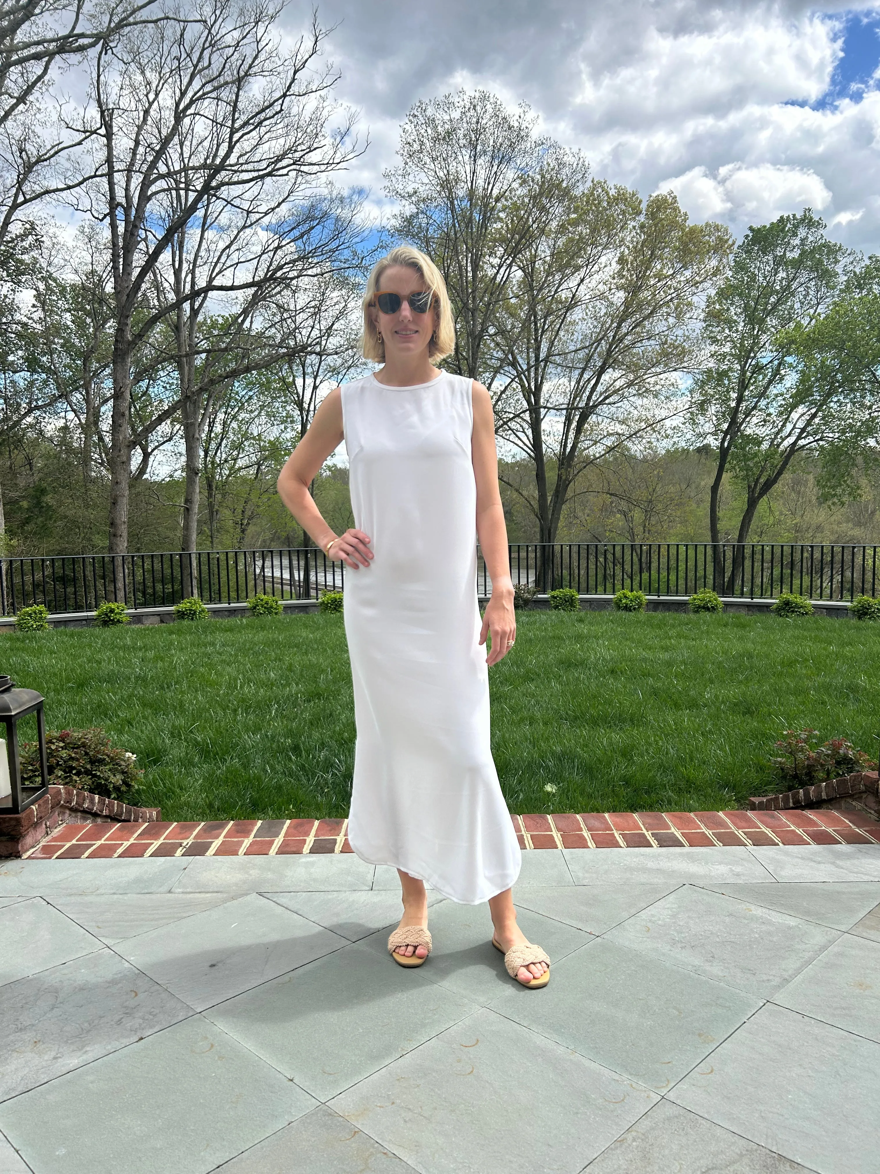 Twiggy Dress in Easy Breezy White