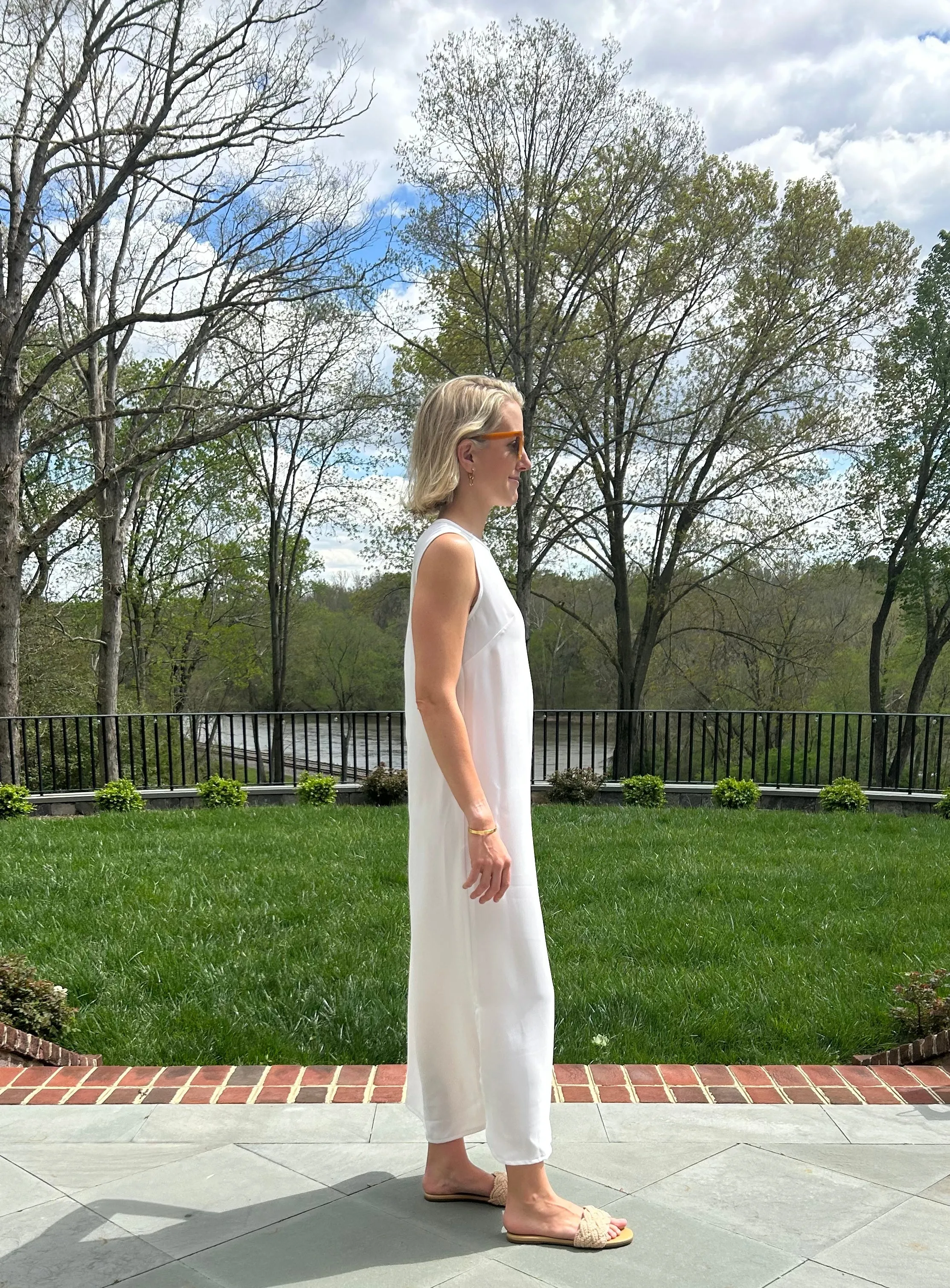 Twiggy Dress in Easy Breezy White