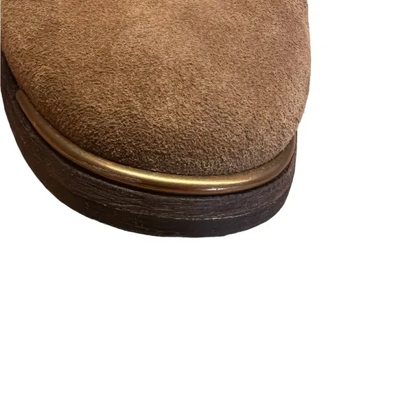 UGG AUSTRALIA Kelby Harness Ankle Boot 1019151 Golden Brown Suede Size 8…​​​
