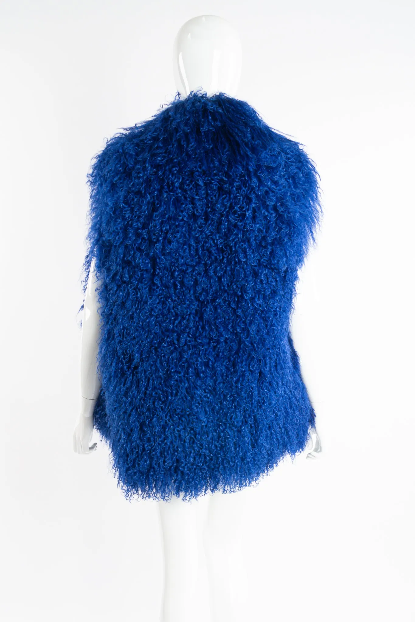 Ultramarine Mongolian Fur Vest