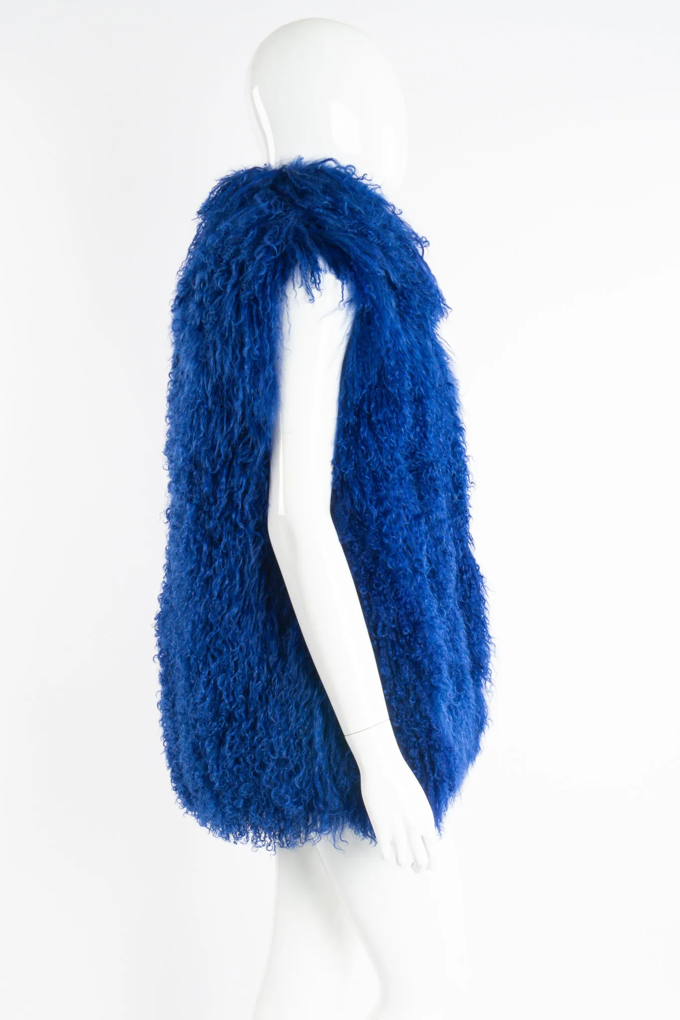 Ultramarine Mongolian Fur Vest