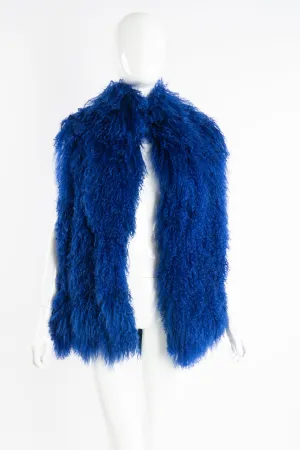 Ultramarine Mongolian Fur Vest